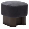 Pouf alto in legno nero Lloyd