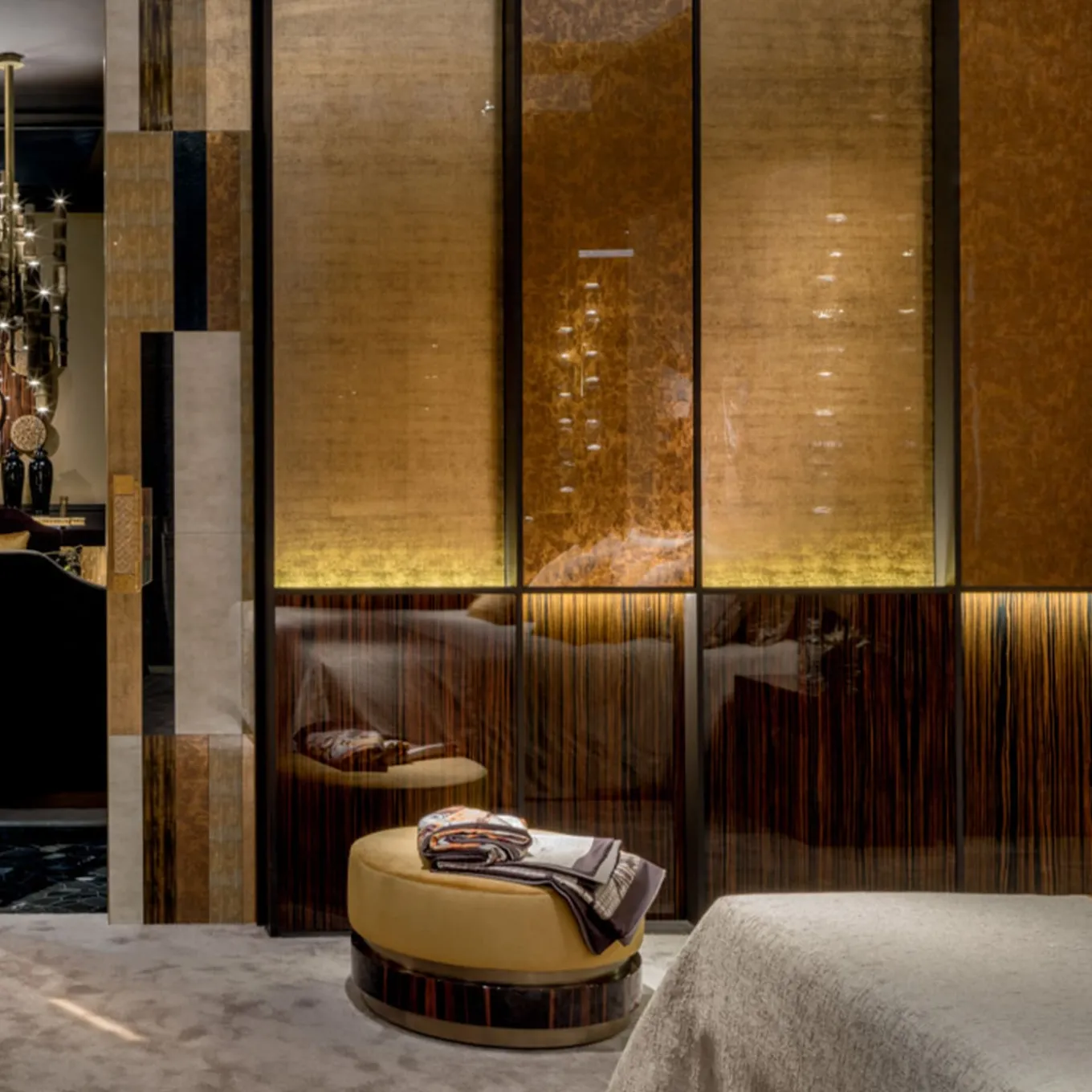 Pouf basso ad anello