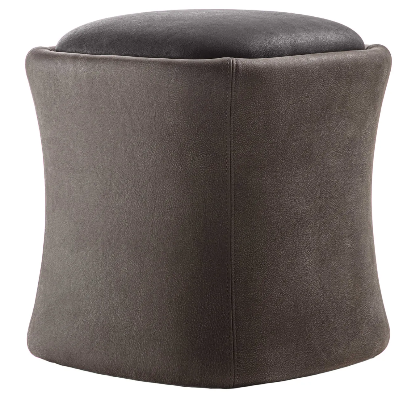 Pouf Caro bicolore marrone
