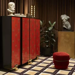 Pouf Chemise rosso di Studio Li-Do