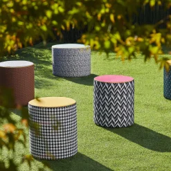 Pouf da esterno giallo Calybabu