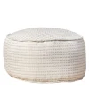 Pouf da esterno Soft Cay in tessuto beige