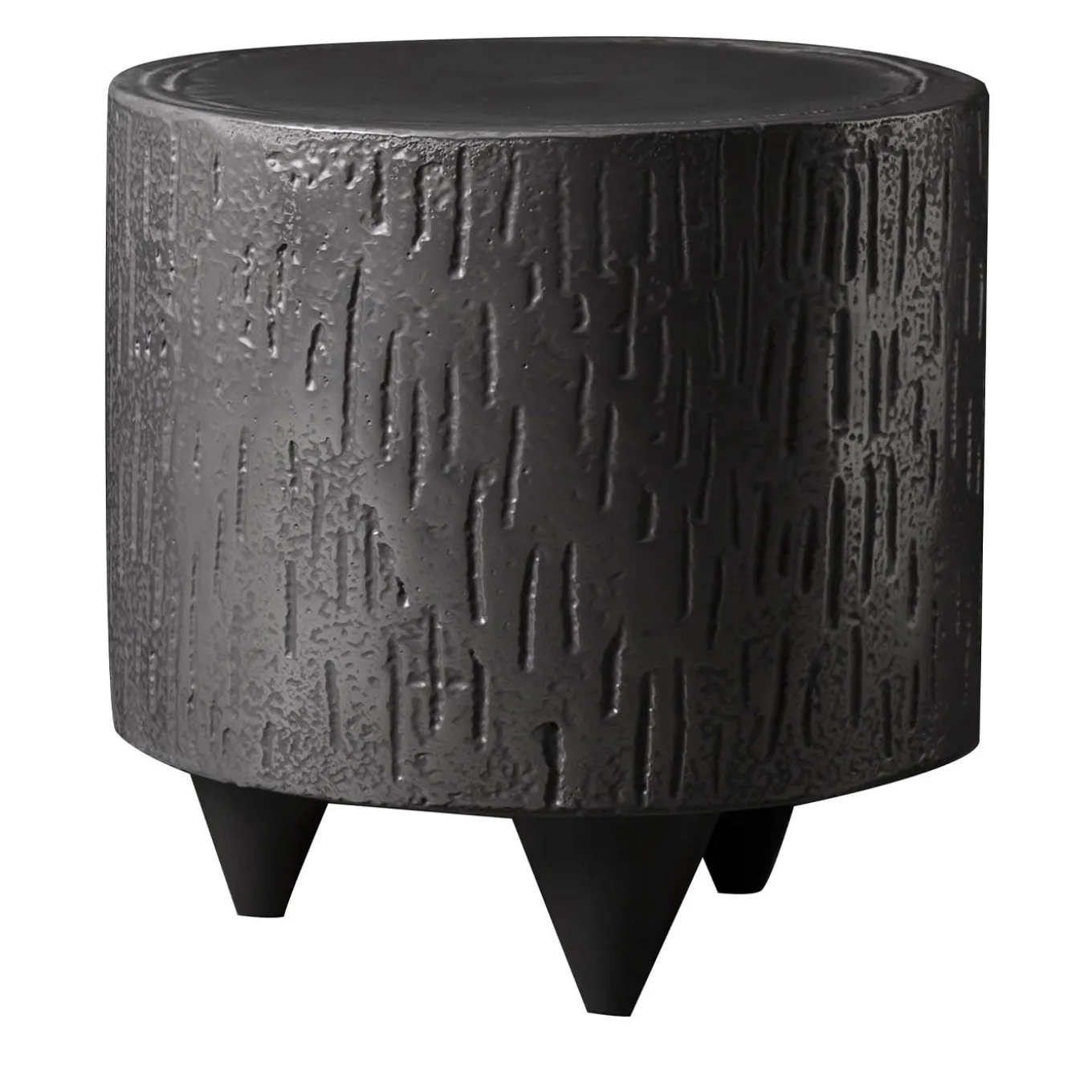 Pouf e tavolino grigio scuro