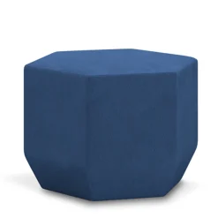 Pouf esagonale blu Tigram Small di Italo Pertichini