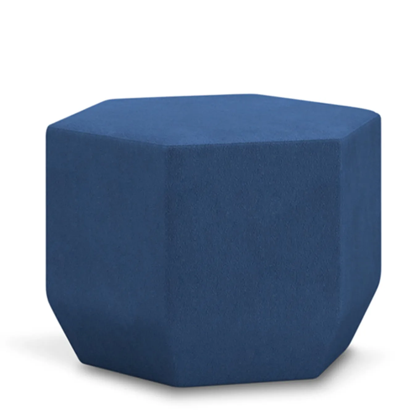 Pouf esagonale blu Tigram Small di Italo Pertichini