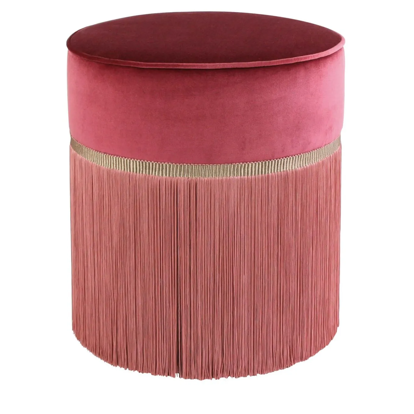Pouf geometrico rosa Decò Couture