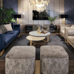 Pouf Hanami in stile morbido