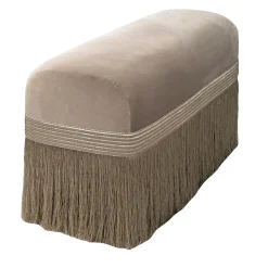 Pouf in velluto di cotone