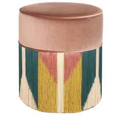 Pouf in velluto lilla Treasure di Lorenza Bozzoli