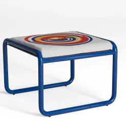 Pouf Locus Solus Blue di Gae Aulenti