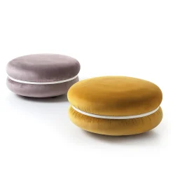 Pouf Macaron Mustard