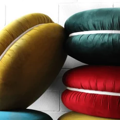 Pouf Macaron Mustard