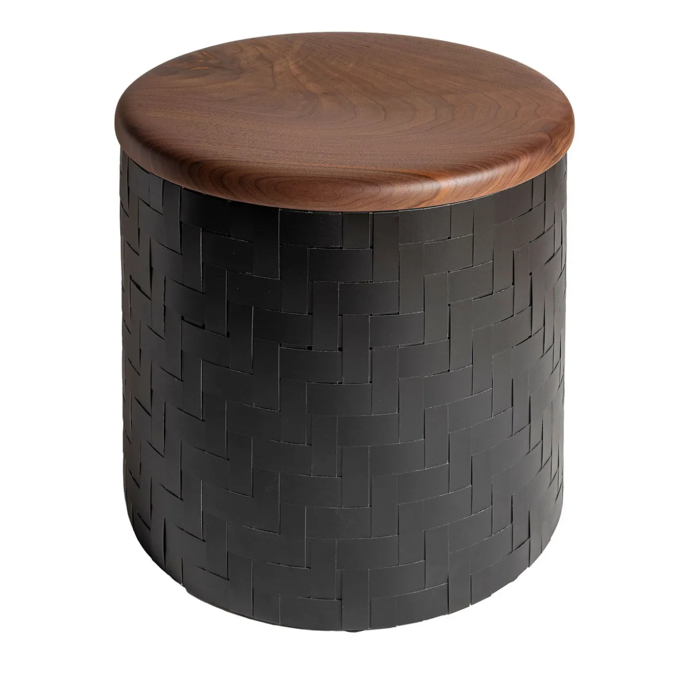 Pouf Mastio in legno nero