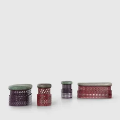 Pouf ovale Trame con cuscino