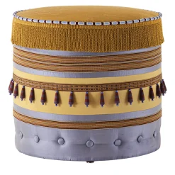 Pouf rotondo patchwork