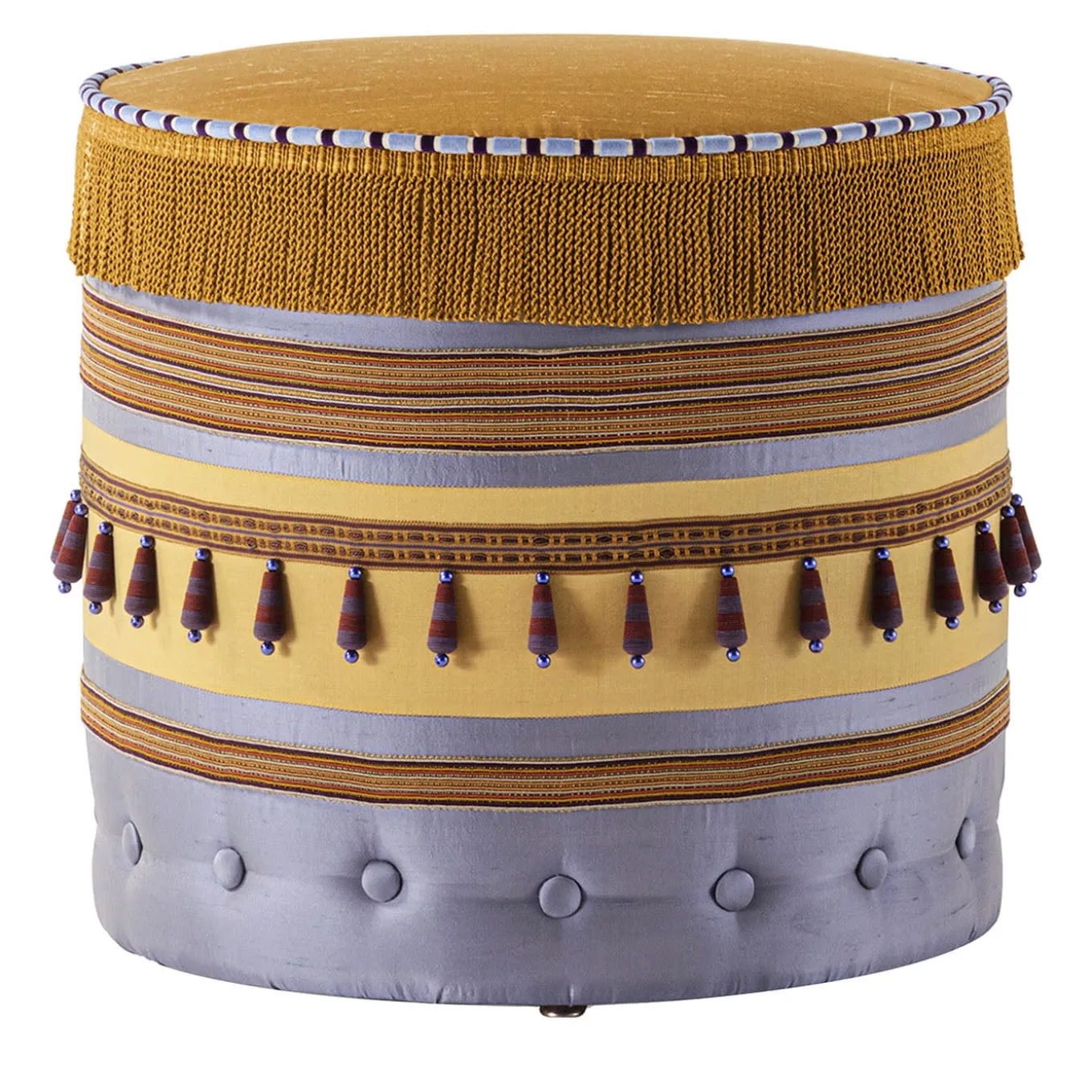 Pouf rotondo patchwork