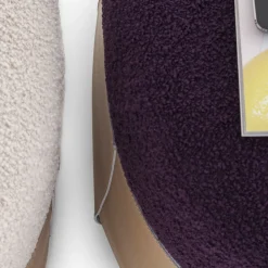 Pouf Sumo beige e viola