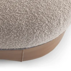 Pouf Sumo grande cognac e beige