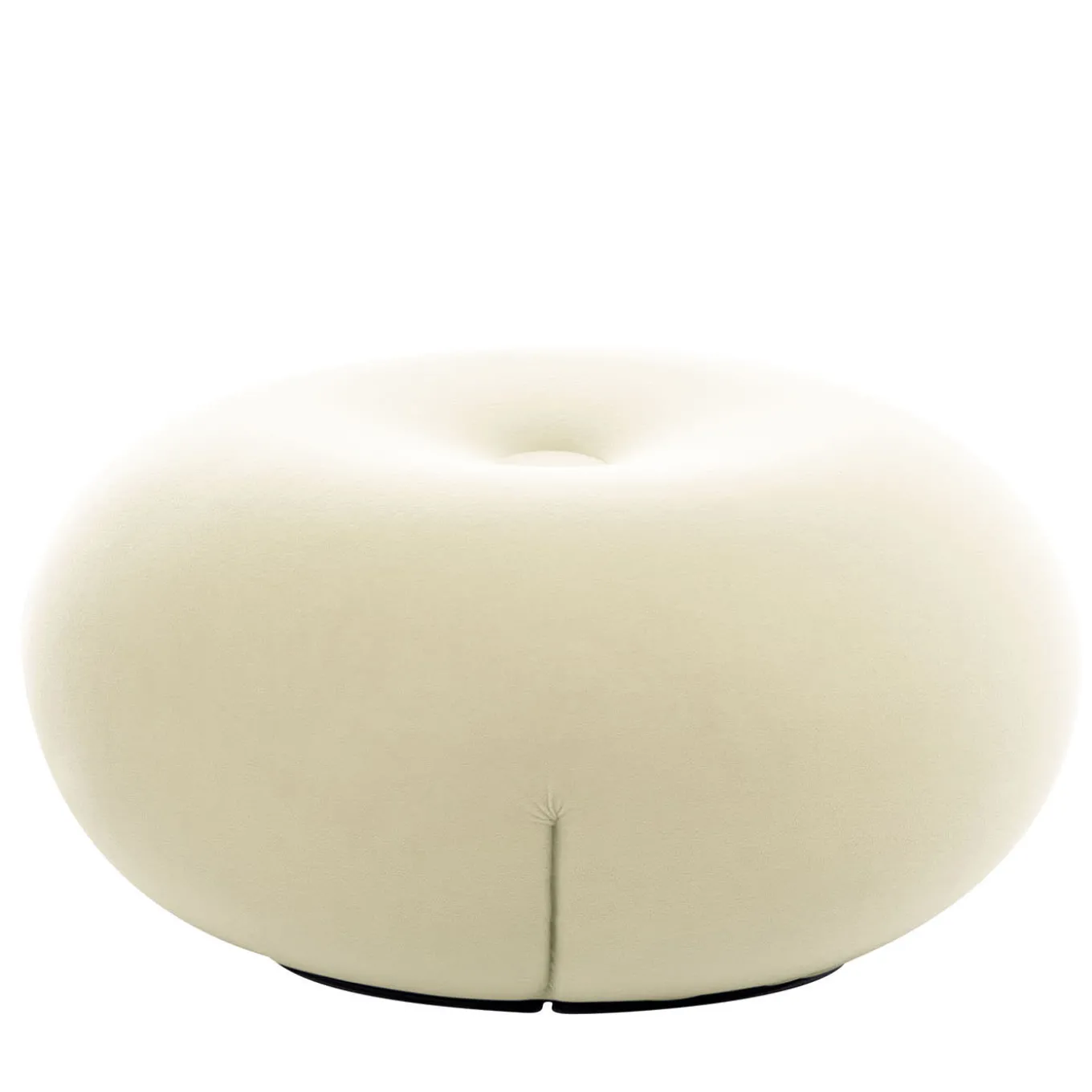 Pouf Tatone in tessuto tecnico bianco
