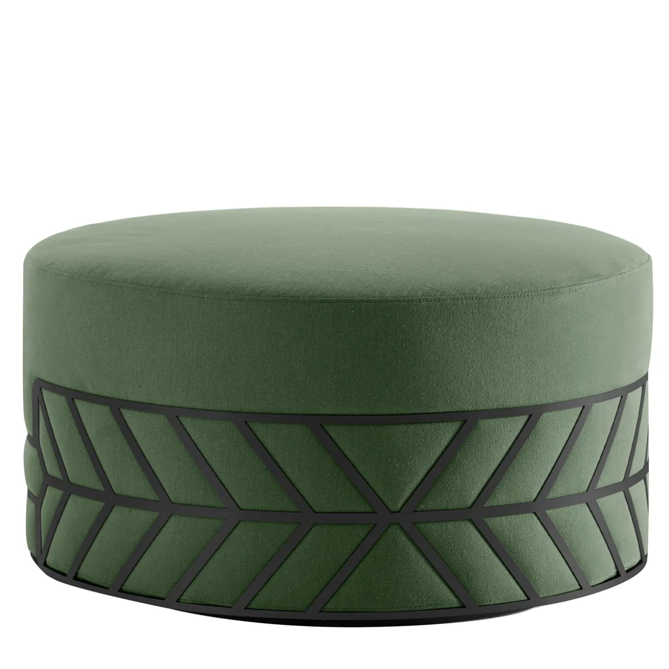 Pouf verde Belte di Elena Salmistraro