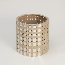 Pouf Vesta Optical Gold