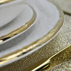 Preta Oro Latte Set di piatti da pranzo per 6 persone