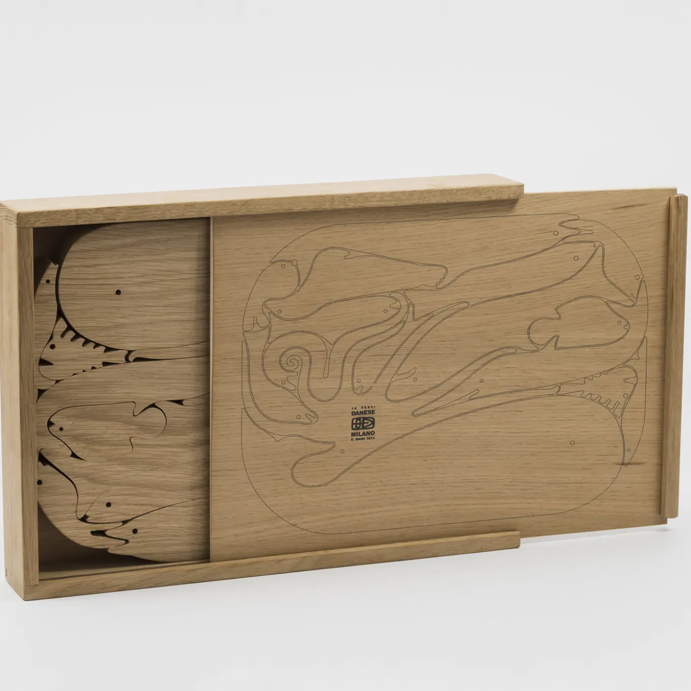 Puzzle in Legno 16 Pesci di Enzo Mari
