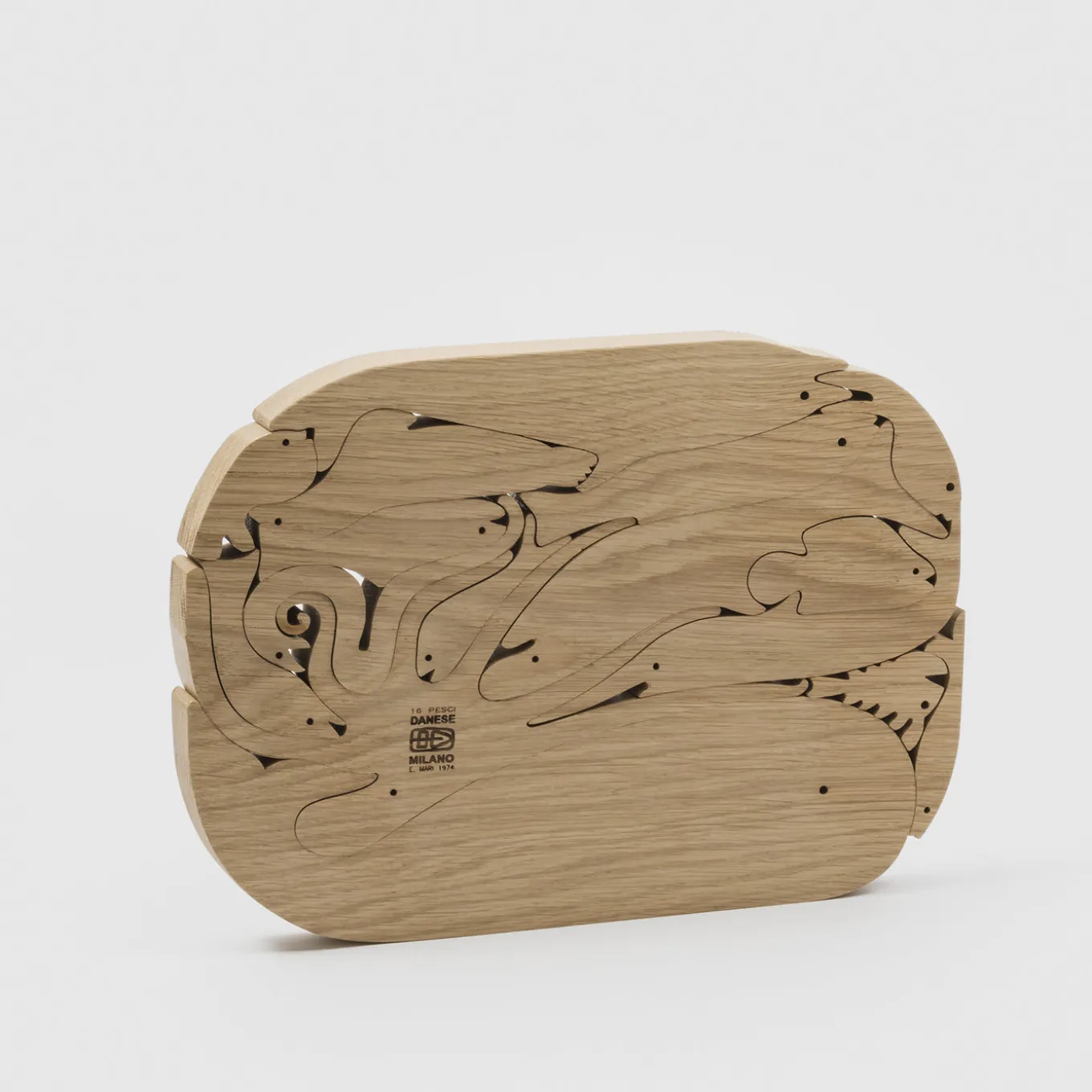 Puzzle in Legno 16 Pesci di Enzo Mari