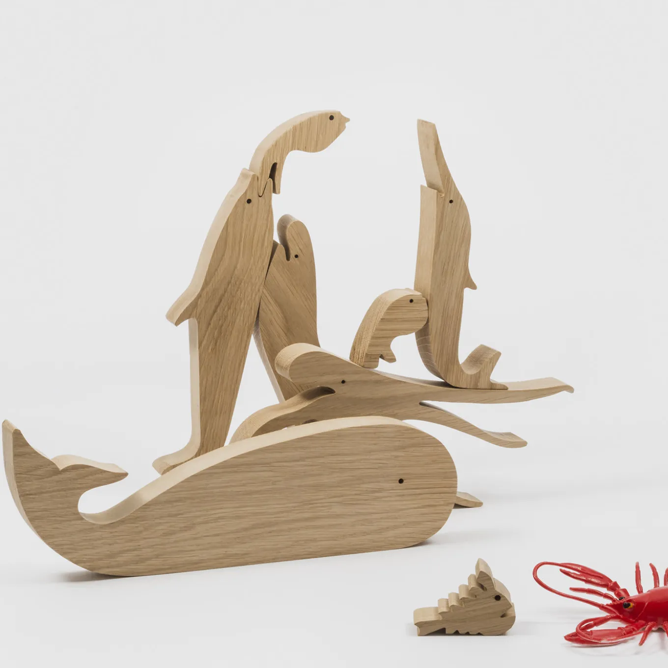 Puzzle in Legno 16 Pesci di Enzo Mari