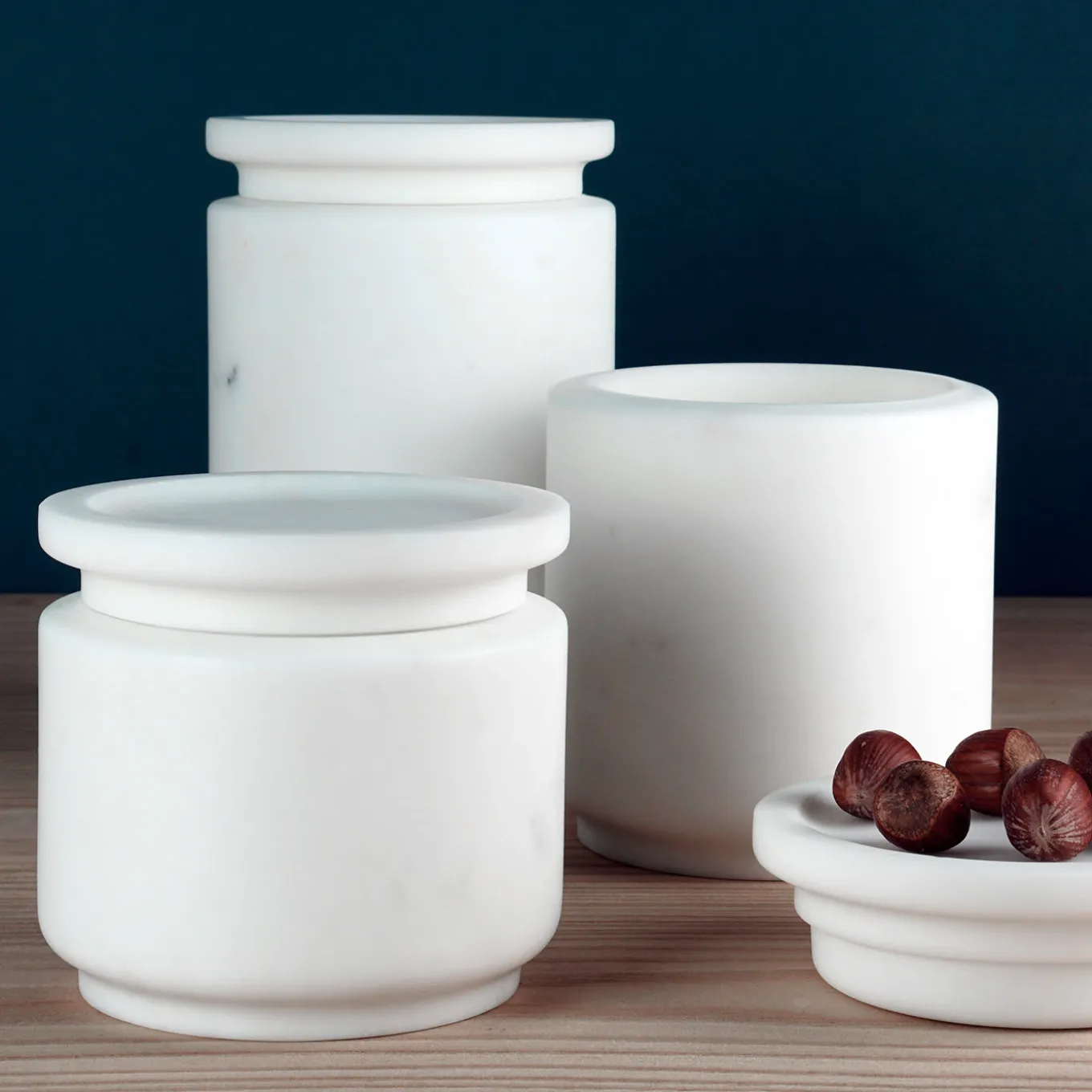 Pyxis Piccolo vaso bianco Michelangelo di Ivan Colominas