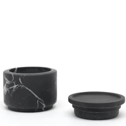 Pyxis Piccolo vaso di marquina nera di Ivan Colominas