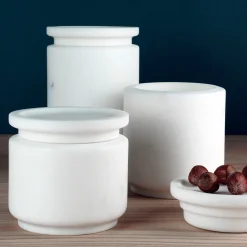 Pyxis Vaso grande bianco Michelangelo di Ivan Colominas