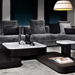 Quadri Tondo 9150 Set di 4 tavolini da salotto di Gianluigi Landoni