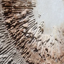 Quadro Materico Espansione in resina grigio tortora