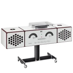 Radiofonografo bianco RR226 di Achille e Pier Giacomo Castiglioni