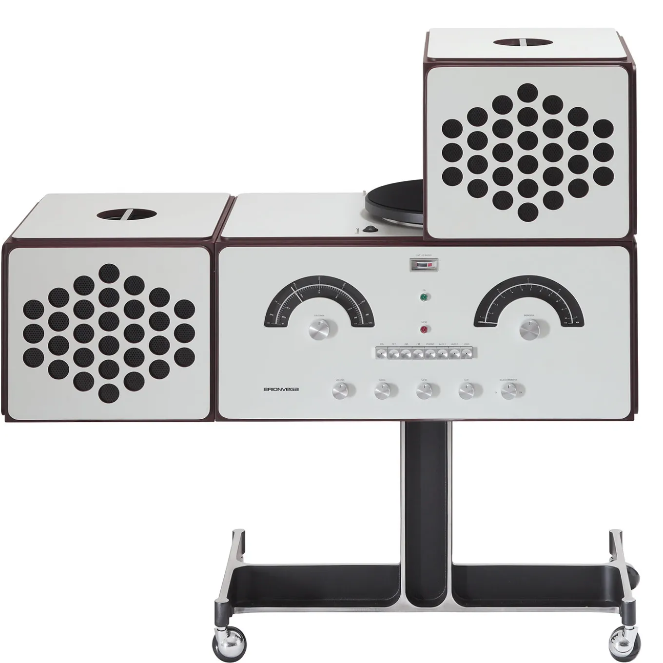 Radiofonografo bianco RR226 di Achille e Pier Giacomo Castiglioni
