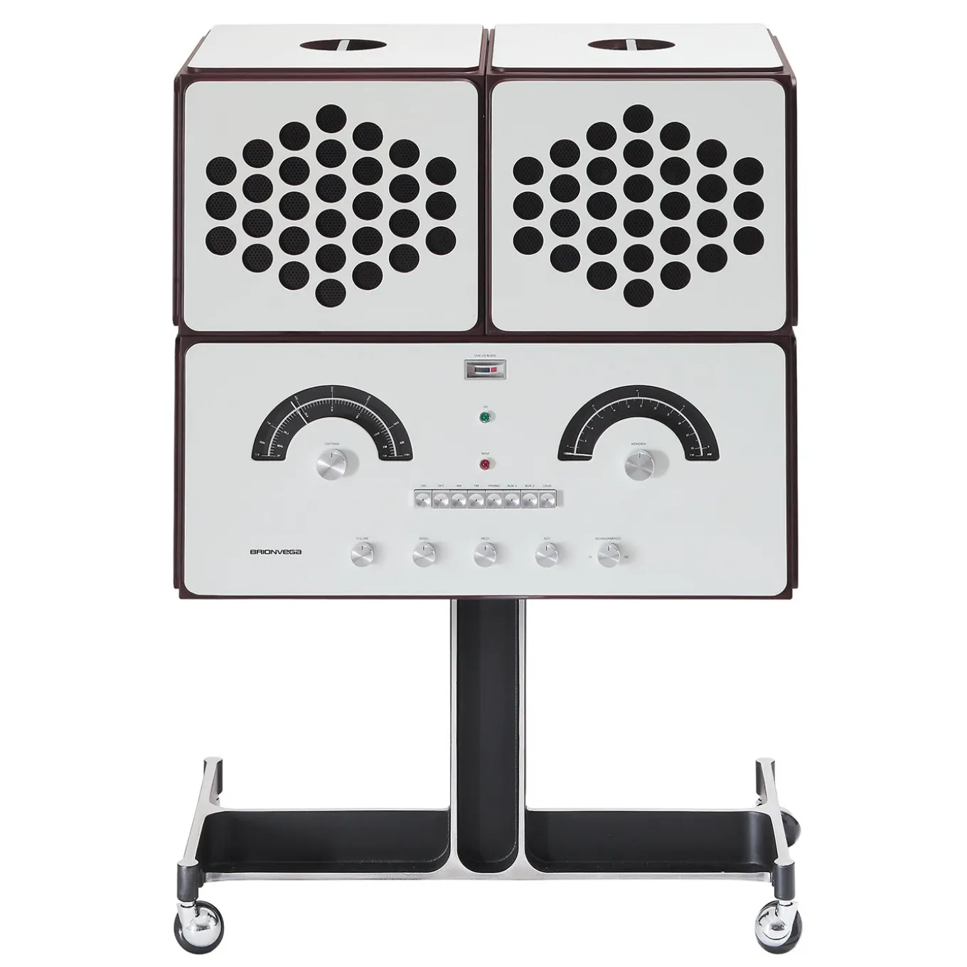 Radiofonografo bianco RR226 di Achille e Pier Giacomo Castiglioni