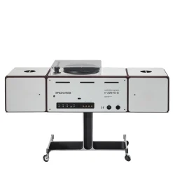 Radiofonografo bianco RR226 di Achille e Pier Giacomo Castiglioni