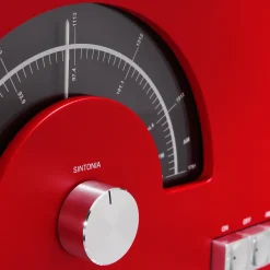 Radiofonografo rosso RR226 di Achille e Pier Giacomo Castiglioni