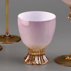 Rosa Set di 6 bicchieri rosa