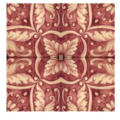 Rosso Ficus Indica Set di 4 piastrelle #4