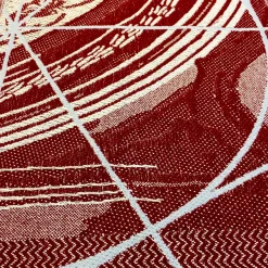 Runner double face Borromini in Granato e Blu Himmel