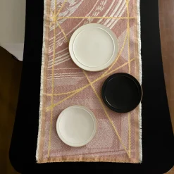 Runner double face Borromini in rosa e giallo Titty