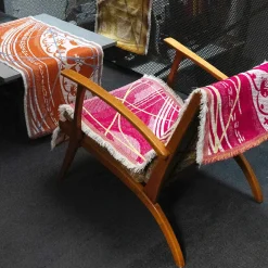 Runner Double Face Borromi in Fucsia e Giallo Plankton