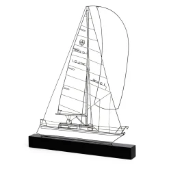 Saint Barth Barca a vela in metallo