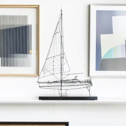 Saint Barth Barca a vela in metallo