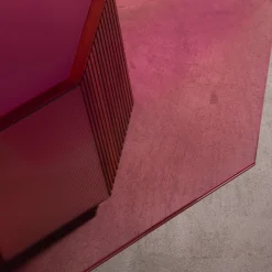 Sandra e Raimondo Tavolino da caffè in legno e vetro