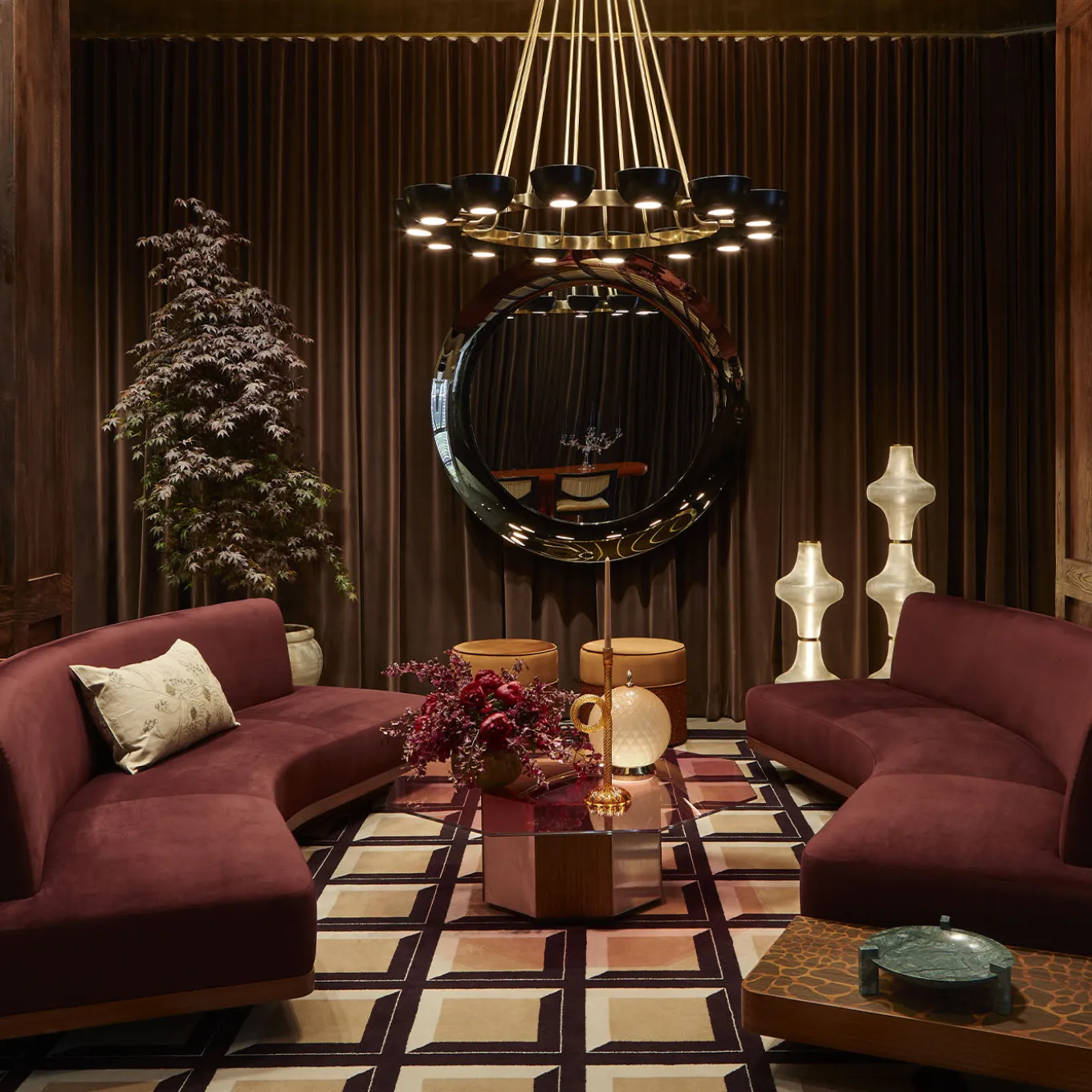 Sandra e Raimondo Tavolino da caffè in legno e vetro