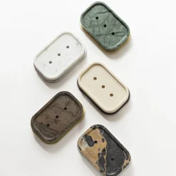 Saponetta rettangolare in marmo Polo #2