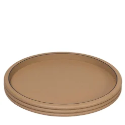 Scala Vassoio rotondo medio marrone